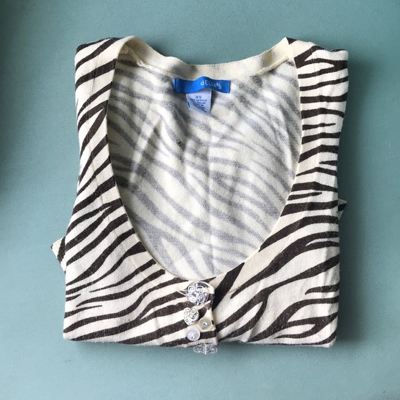 dELiA*s Sweaters - 🦓VTG dELiA*s Zebra Print Cardigan
